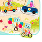 B. Toys- 4 Wooden Peg Puzzles- Dinosaurs, Sea Animals, Vehicles, Farm – Puzzles For Toddlers, Kids – 18 Months +
