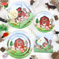 Watercolor Farm Birthday Party Supplies Plates Set For 25 Guests,125 Pieces Paper Plates Napkins Cups Dinnerware For Barnyard Fa