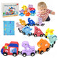 Toddler Boy Toys Age 1-3, Dinosaur Toy Wooden Magnetic Train Set With Playmat/Storage Bag For Baby Boy Birthday, Montessori Educ