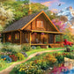 Masterpieces 1000 Piece Jigsaw Puzzle For Adults, Family, Or Youth - Mountain Retreat - 19.25''X26.75''