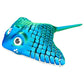 Manta Ray Fidget Toy, Multicolor 3D Printed Articulated, Sensory toy, 3d printed animals (Blue/Green)