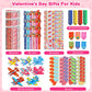 TOY Life 224 Pcs Valentines Day Goodie Bags for Kids Valentines Day Gifts for Kids Classroom Exchange 28 pack Valentines Day Gif
