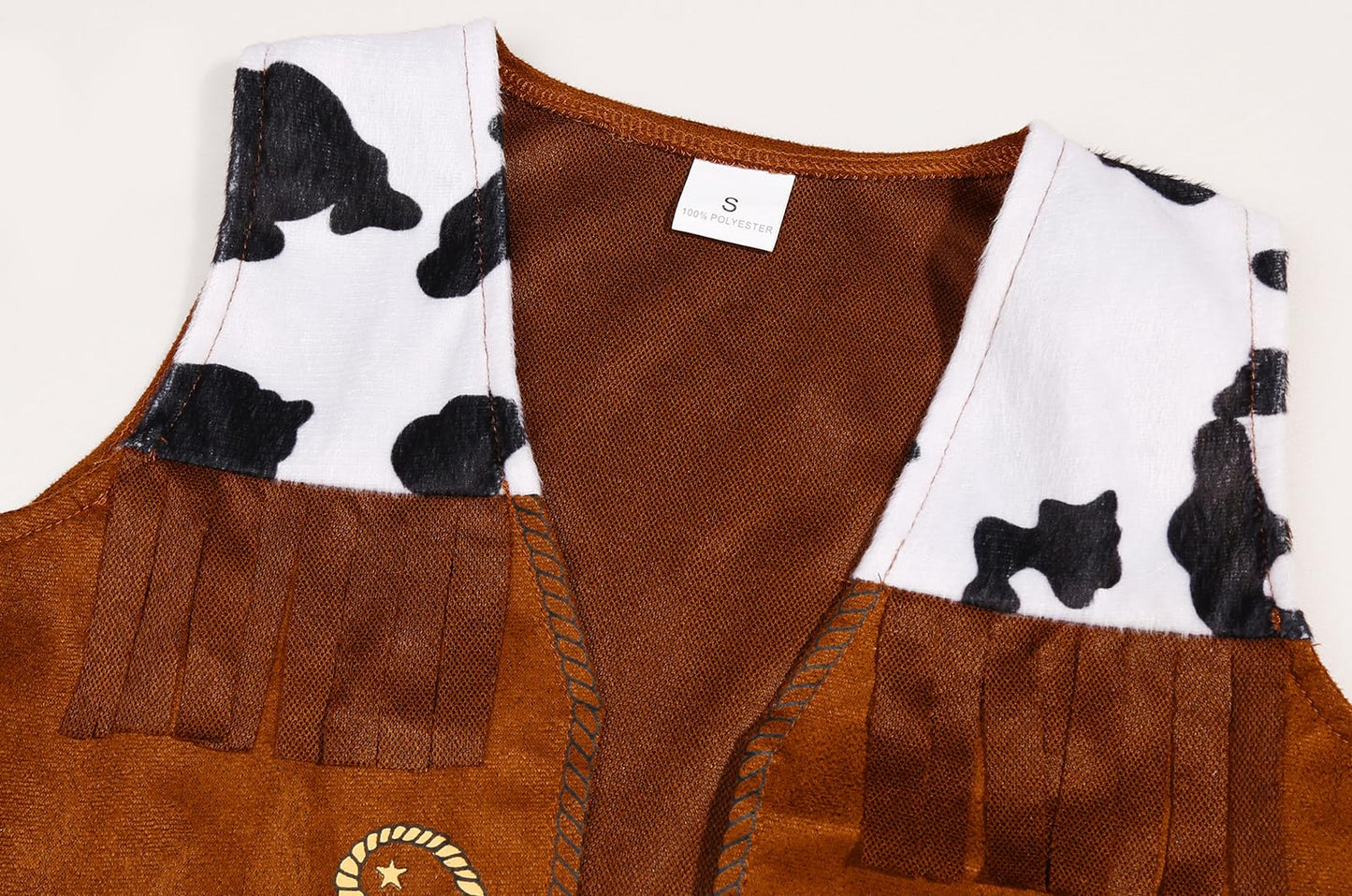 SIZGAROOT Cowboy Costume Kids Boys Toddler Cowboy Costume with Hat Halloween Party Dress Up (5-7 Years)