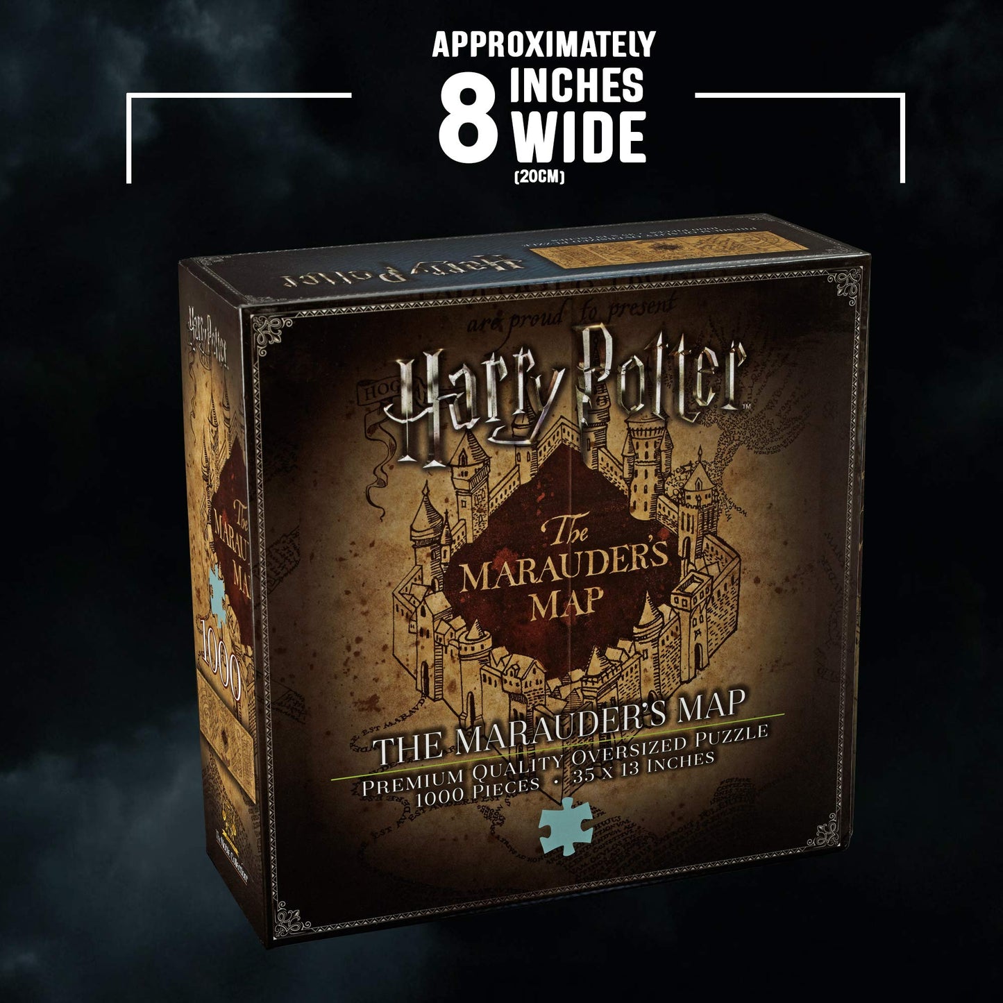 The Noble Collection Harry Potter Marauder's Map Puzzle - 1000 Pieces, Cardboard, Map of the Marauder, Model NN9457
