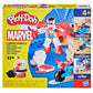 Play-Doh Marvel Captain America Moto-Slicer Playset with Bendy Action Figure, 3 Accessories, Imagination Toys for Kids 4 Years &