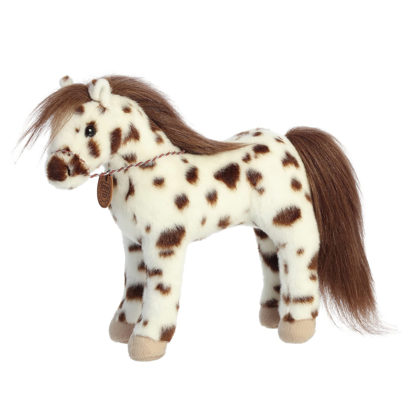 Aurora® Exquisite Breyer® Showstoppers Knabstrupper Stuffed Animal - Realistic Detailing - Imaginative Play - White 13 Inches