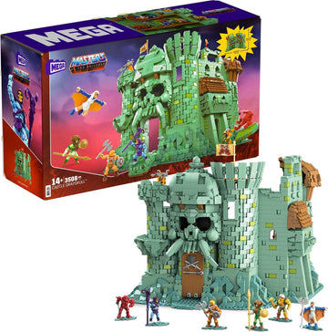 Mega Masters of The Universe Toy Building Set  MOTU Castle Grayskull with 3508 Pieces  6 Micro Action Figures and Accessories  for Collectors