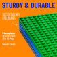Strictly Briks Compatible With Lego 6 Pack Classic Baseplates 10X10 In, Stackable Building Plates With 32 X 32 Studs, Mats, Base