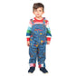 Costume Agent Chuckie Good Guy Doll Kids Set Long Sleeve Shirt and Overalls Childrens Halloween Cosplay