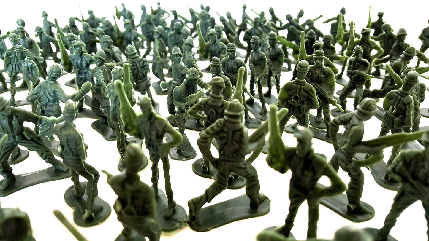Dondor Enterprises Plastic Classic Assorted Toy Soldiers, 144 Toy Soldier Action Figures
