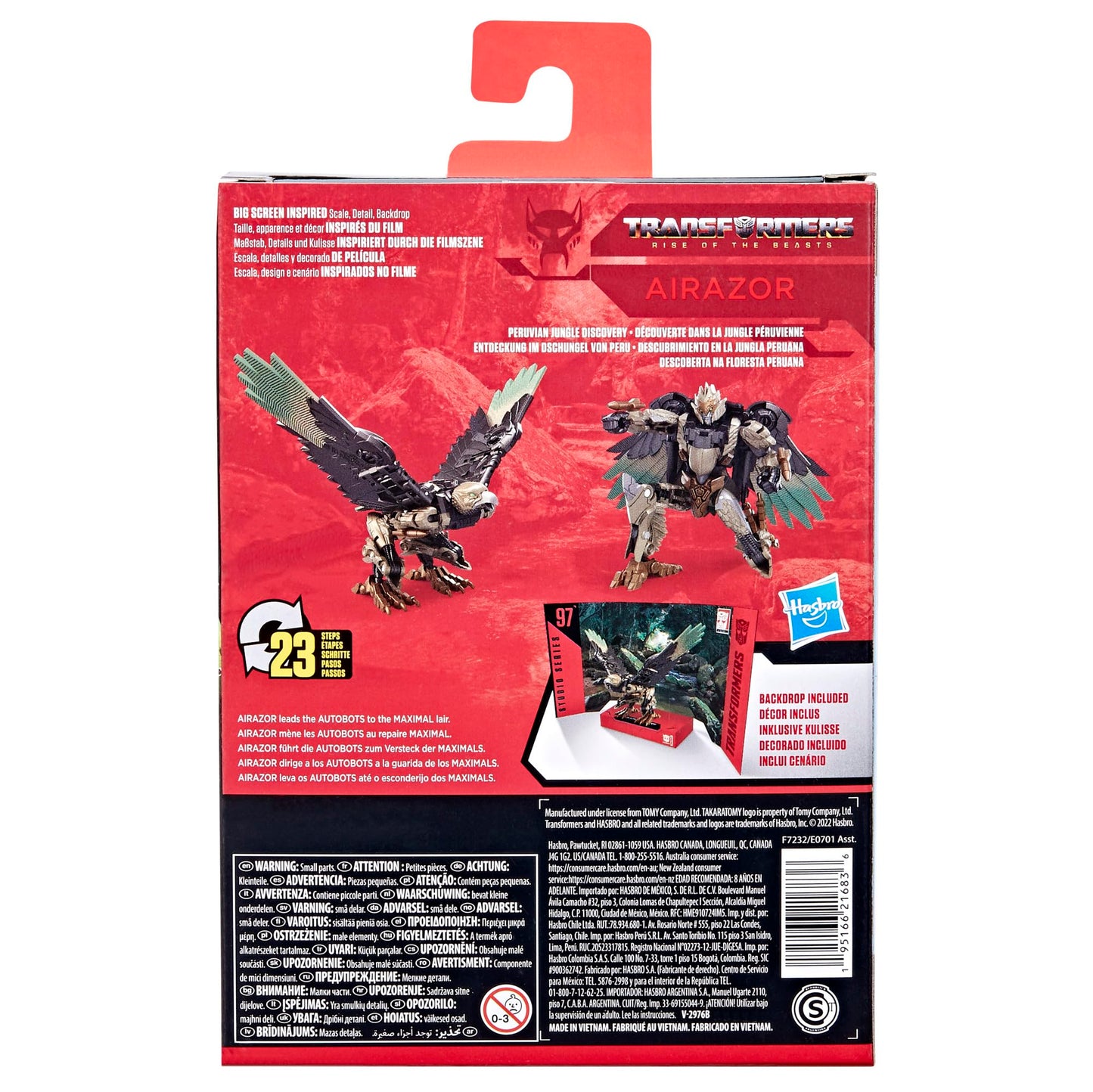 Transformers Studio Series Deluxe 97 Airazor Action Figure, 4.5" Multicolor, Plastic, Model F7232