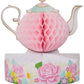 Creative Converting Floral Tea Party Centerpiece, 1 ct Multicolor, 9 x 10