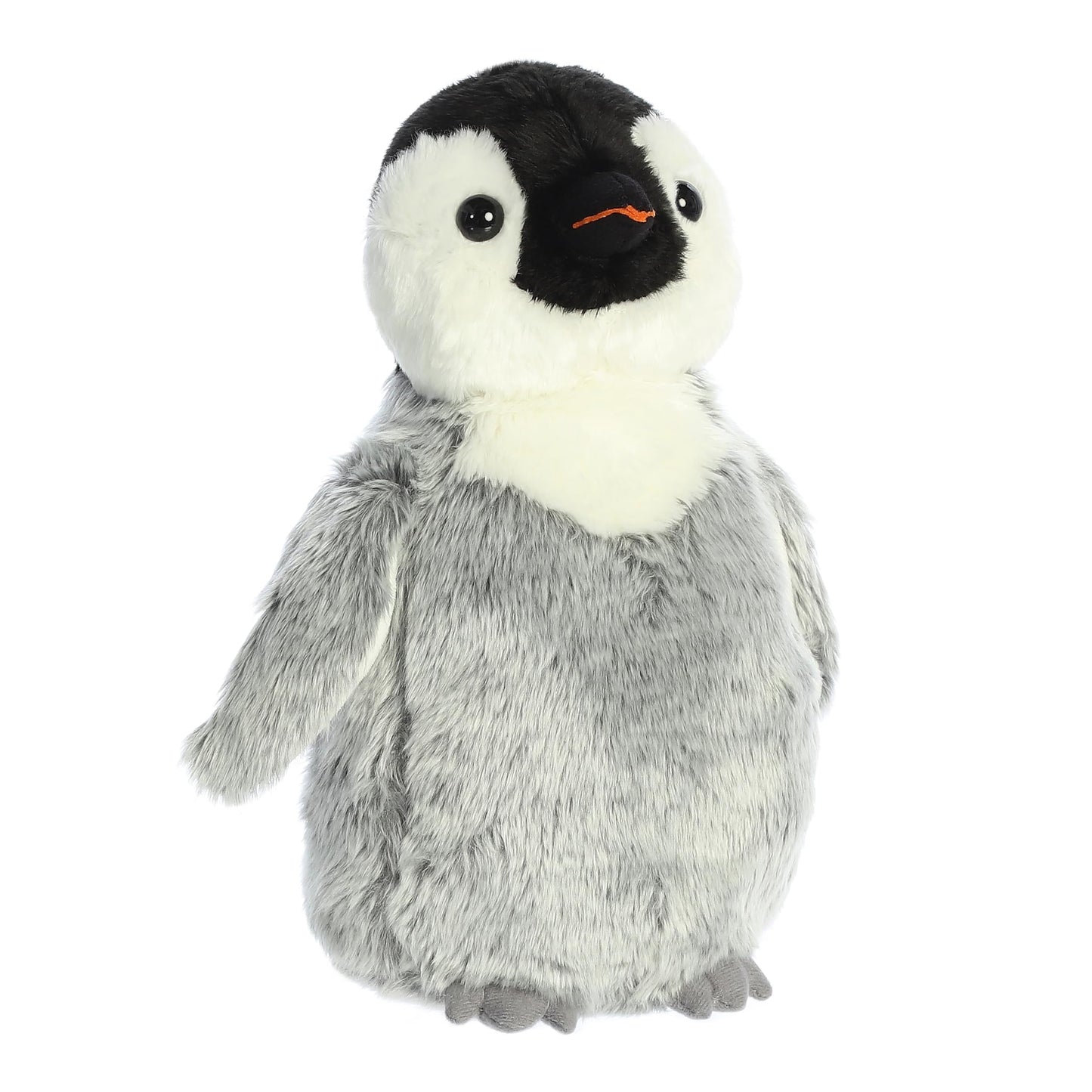 Aurora® Penny Penguin™ Stuffed Animal - Gray 12 Inches - Soft Polyester Plush - Adorable Flopsie™ Model 04081