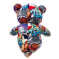 PLUSHOLOGY I Love Texas Graffiti Teddy Bear Eco Friendly Stuffed Animal; Cuddly Soft Velboa Plush Animal for Kids 3 Years Old to mature-themeds; Child-Safe Embroidered Face Details (10 Tall When Seated)