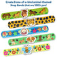 Skillmatics Craft Activity - Snap Bandz, Animals, DIY Jewelry Art & Craft Activity, Mess-Free, Creative Kit, 8 Bands (8.6), Gift