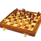 Palm Royal Handicrafts Wooden Handmade Foldable Magnetic Chess Board Set Wooden With Magnetic Pieces And Extra Queens For Kids A
