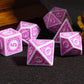 Poludie 7PCs DND Dice Set, Unique Window Lattice Pattern D&D Dice Set with Leather Dice Bag, Polyhedral Dice for Dungeons and Dr