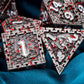 ARUOHHA Metal D&D Dice Set with Gift Box, Dragon Design Blood DND Dice D + D Large Polyhedral Dice for Dungeons and Dragons Role