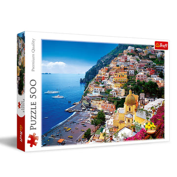 Trefl Amalfi Coast 500 Piece Jigsaw Puzzle 19'X13' Diy Puzzle, Creative Fun, Classic Puzzle For Adults And Children From 12 Years Old
