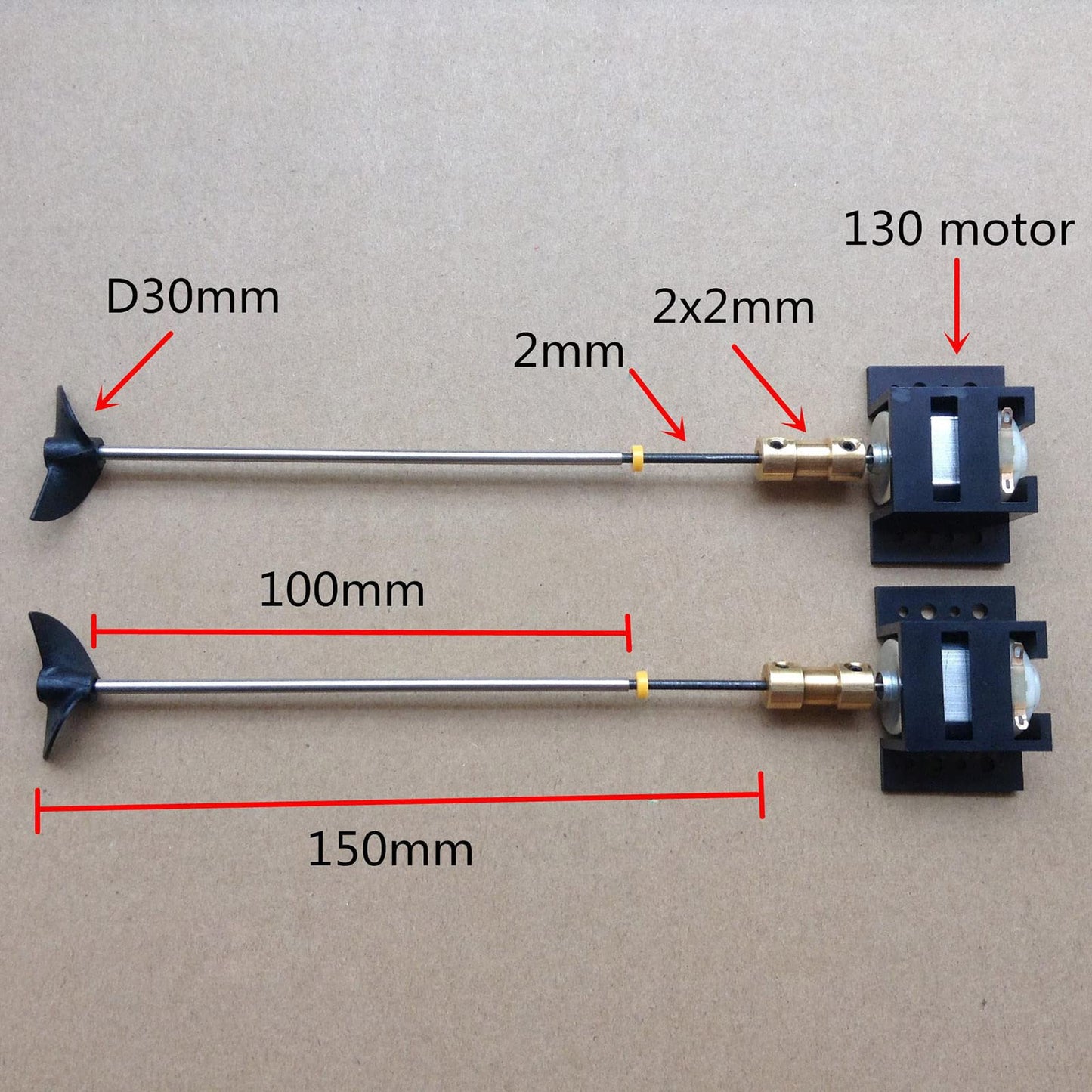 LICHIFIT Double 130 Motors RC Boat Drive Set Motor Seat 12CM Shaft Propellers RC Model Ship DIY Kit