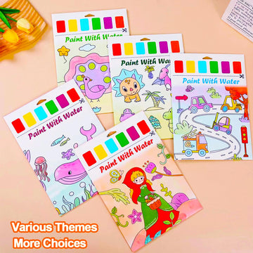 Baoxue Water Coloring Books For Kids Ages 4-8,Paint With Water Colors Book For Toddlers,Watercolor Painting Paper Gift For Boys Girls 2-4 Years
