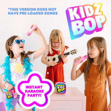 Move2Play, Kidz Bop Mini Karaoke Machine For Kids | Official Kidz Bop Merchandise | Connect With Bluetooth | Valentine'S Day & Birthday Gift | Ages 2, 3, 4, 5+ Year Old | Girls, Boys, & Toddler