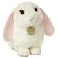 Aurora® Realistic Miyoni® Lop Eared Bunny Stuffed Animal - Lifelike Detail - Cherished Companionship - White 9 Inches