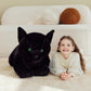 IKASA Giant Black Cat Plush Toy, 30" Soft Jumbo Stuffed Animal, Model 6636798, Perfect Gift for Kids