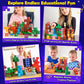 200PCS Magnetic Blocks Toys for Kids Ages 3-5 6-8 8-12 with Magnetic Board Sensory Kids Toys Stacking Blocks  Build Mine Magnet World-3 4 5 6 7 8 9 10 Year Old Boy Girls Birthday Gifts