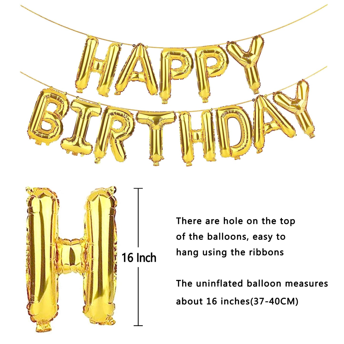 Shuntai 66Th Birthday Decorations For Men Women Gold Jumbo Foil Mylar 66 Number Balloons With Happy Birthday Balloon Letters Ban