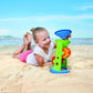 Hape Double Sand and Water Wheel Kid 's Beach Toy L: 8.1, W: 11.4, H: 6.4 inch
