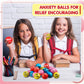 Liliful 48 Pieces Motivational Stress Balls Bulk for mature-themeds Kids Fidget Toys Inspirational Squeeze Balls Christmas Employee Appreciation Gift mature-themed Goodie Bag Stuffer 2.2 Inch(Bright Colors)