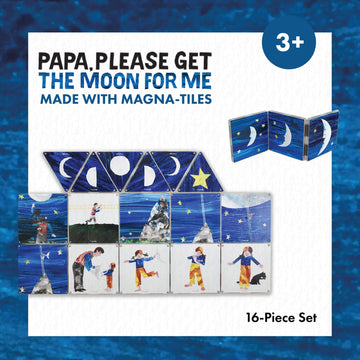 Papa Moon Magnetic Tiles by CreateOn