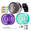 3 Pack of Yoyo K2 Crystal, Responsive Yoyos for Kids Beginner, Dual Function Yo-yos with Replacement Unresponsive Yo Yo Bearings