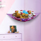 Simple Houseware 2 Pk - Stuffed Animals Jumbo Toy Storage Hammock, Purple