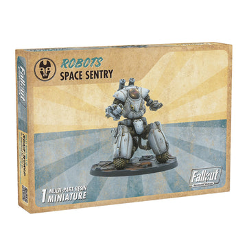 Modiphius Entertainment: Fallout: Wasteland Warfare - Robots: Space Sentry - 1 Figure, 32Mm Unpainted Resin Miniatures, Tabletop Rpg, Nuka World Wave