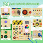 Sumsoltic Toddler Busy Board,Montessori Toys For 1-3 Year Old Boys,Sensory Travel Toys,Preschool Learning Activities,Christmas &