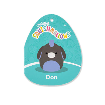 Squishmallows Original 5In Don The Charcoal Donkey - Official Jazwares Plush (Little)