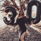 Black Number 26 Balloon 40 Inch Big 62 Giant Jumbo Digit Mylar Foil Helium Balloons For Birthday Party Celebration Graduations P