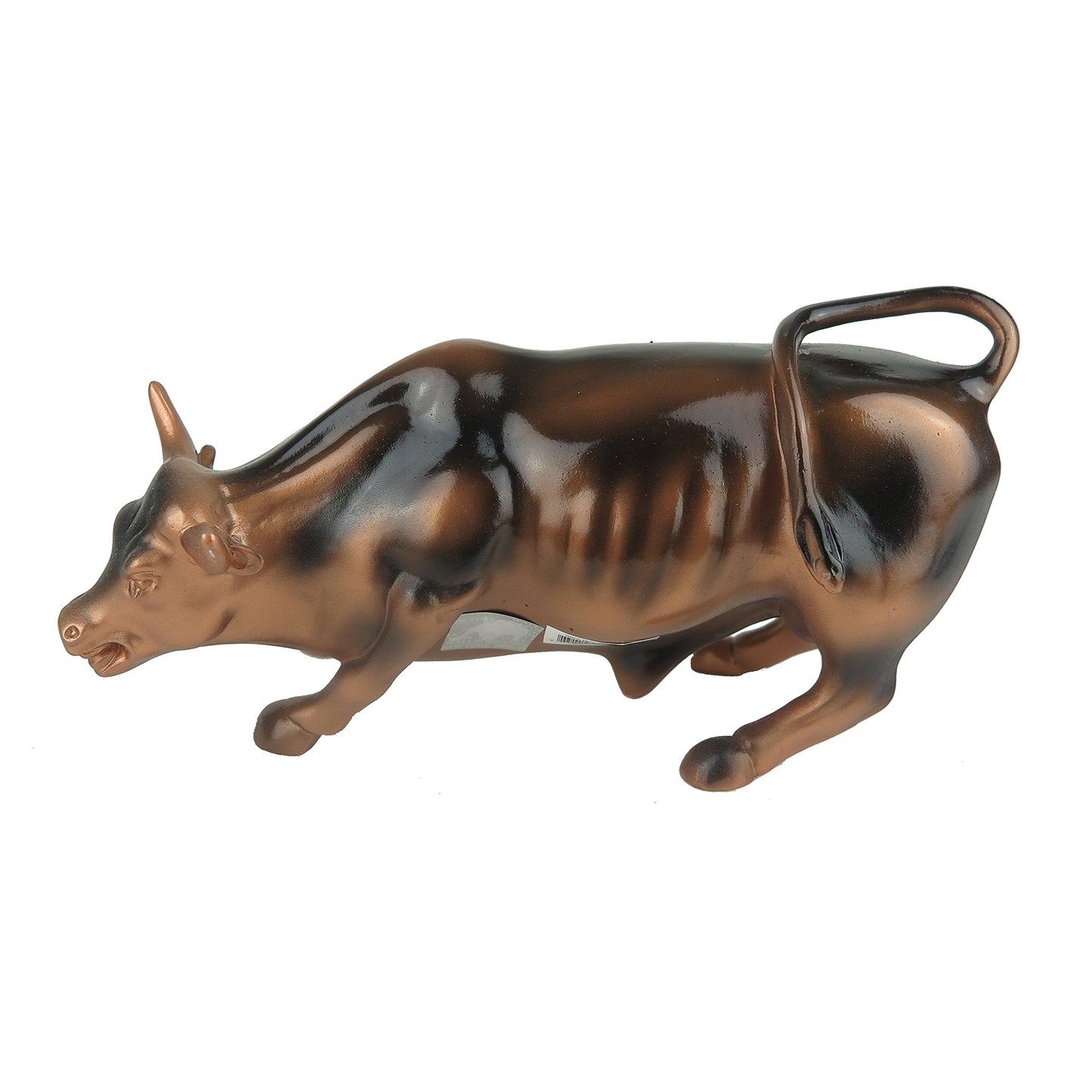Torkia Bronze Wall Street Bull Statue - Large 6.5" Polyresin Figurine for Stock Market Enthusiasts