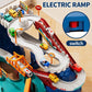 Niplooow Dinosaur Race Track Playset For Boys Kids 3-5, Dinosaur Climbing Hills Car Track Play Set With 10 Mini Racer Cars, Kids