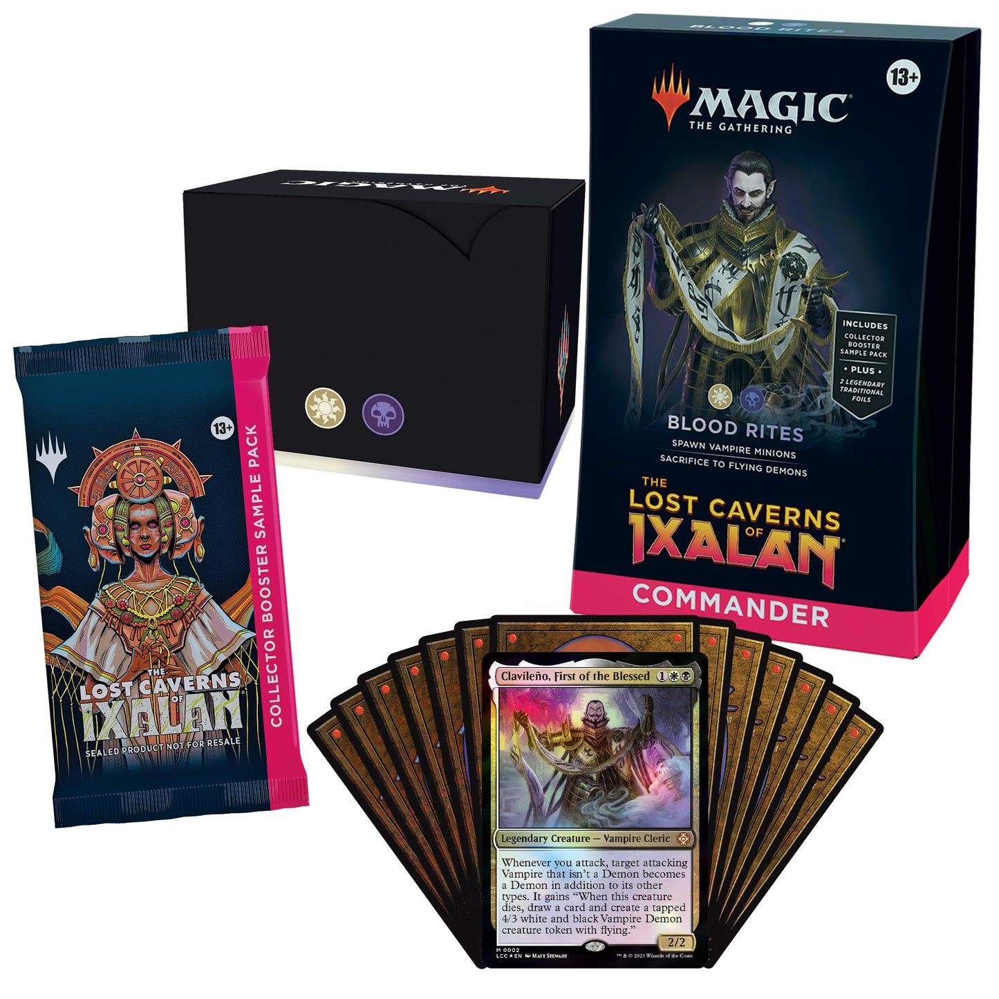 Magic: The Gathering Blood Rites Commander Deck - The Lost Caverns of Ixalan (100 Cards + 2 Collector Boosters) Multicolor