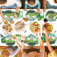 Gisgfim Garbage Truck Birthday Party Supplies Trash Trucks Birthday Party Tableware Includes Party Plates Napkins Fork And Garba