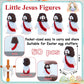 ILHSTY 50 Pcs Little Jesus Figures - Mini Rubber Jesus Toys Jesus Love You for Easter Egg Fillers Egg Hunts Religious Party Favo
