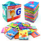 26 Pieces Soft Alphabet Cards With Cloth Storage Bag For Babies Infants, Toddlers And Kids Abcs Learning Flash Cards, Best Early Educational Toys For 0 1 2 3 Years Old Boys And Girls