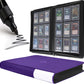 D DACCKIT Toploader Binder  Holds 288 Toploaders - 9 Pocket Top Loader Binder for 3 x 4 Rigid Card Holders for Trading Cards or Sports Cards(Model C - Classic Purple)