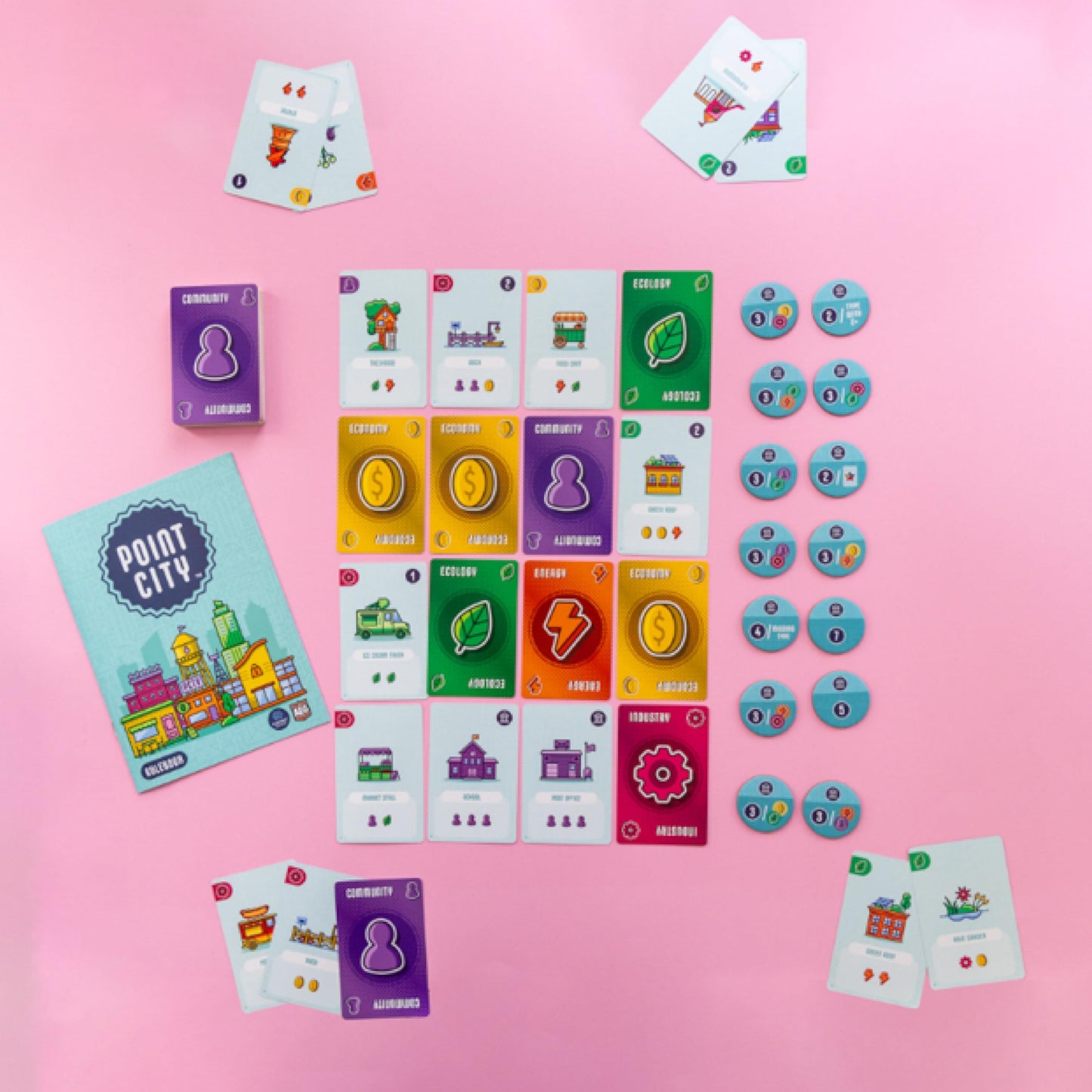 AEG & Flatout Games | Point City - A City Building Card Game for the Whole Family | Easy to Learn | Quick to Play | Ages 10+ | 1