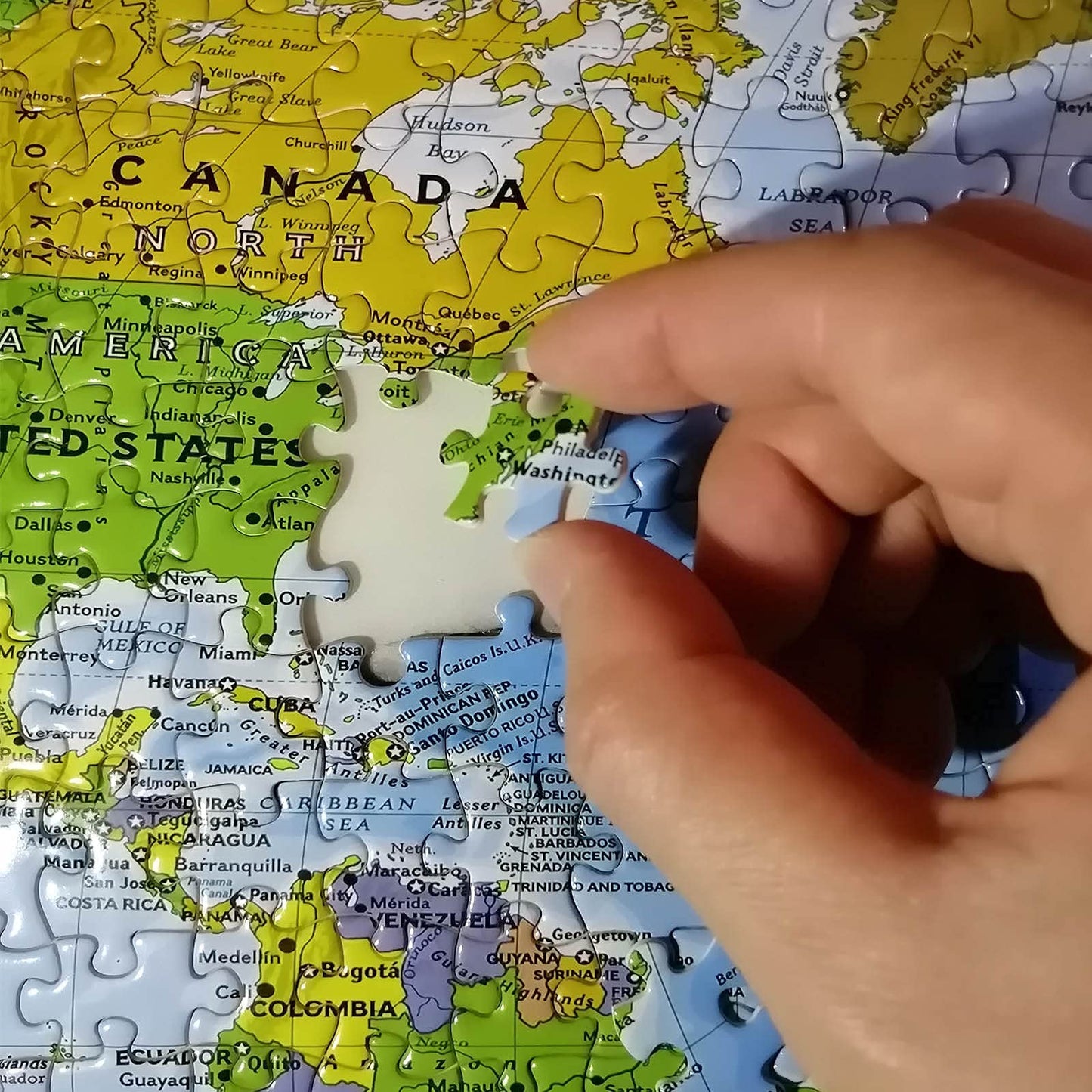 Payohto Political World Map Jigsaw Puzzle 1000 Pieces For Adults Kids Or Teens With 197 Countries International World Flags Puzz