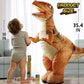 TOPMVP 2.4GHZ Remote Control Inflatable Dinosaur Toy for Kids,Electric Toy Dinosaur with Sound & 360Rotation,Rechargeable Walkin