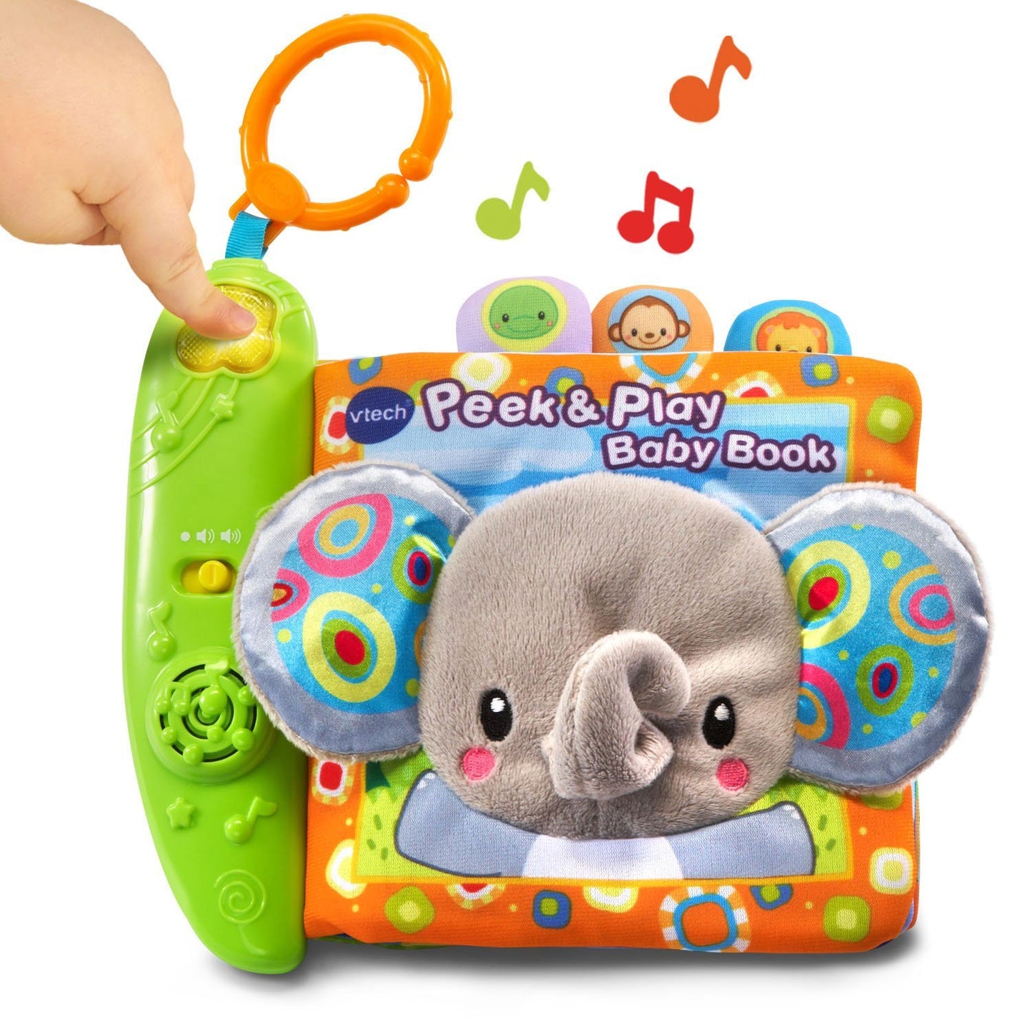 VTech Peek and Play Baby Book - Medium Plastic Toy - Green, Orange, Blue - Model 80-189300